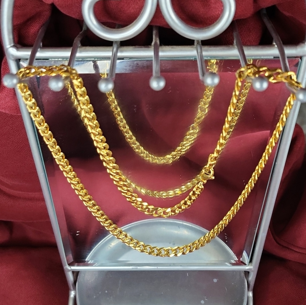 Stainless Steel Necklace Cuban Chain 7mm X 60cm